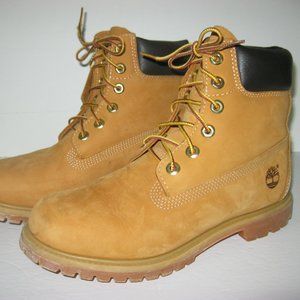 Men's Timberland Leather Work Boots Sz 9